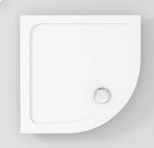 Box doccia slimline 40 mm quadrante/offset vassoio pietra 760 x 760