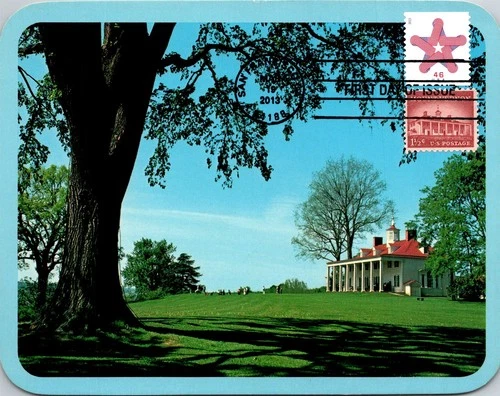 Dr Jim Stamps Maximum Card Patriotic Star 46C Mount Vernon 1.5 C Combo Fdc