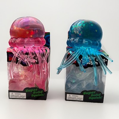 NeeDoh Squeeze Qualle blau, lila und  rosa   Super Solid Squish Antistress
