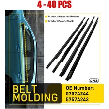 4-40 Window Seal Belt Weatherstrip Trim For 2011-2023 Mitsubishi Outlander Sport 4-40 Window Seal Belt Weatherstrip Trim For 2011-2023 Mitsubishi Outlander Sport