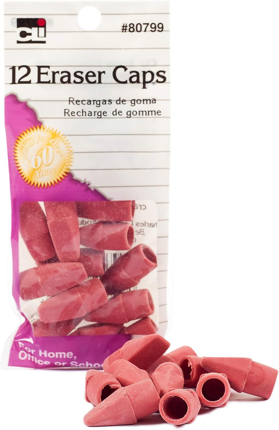 Eraser Caps Rubber Wedge Top Replacement Erasers