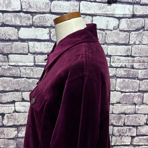 Notations Burgundy Button Down Jacket Size XL - Picture 4 of 8