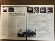 Misc 7102 Article 2001 Nissan Maxima Se 2 Page