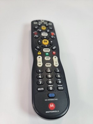 Motorola Cable TV Remote Control Black Go Interactive Untested Parts Only