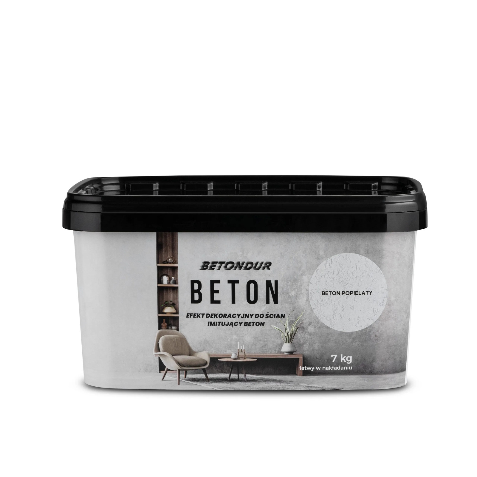 Betondur Beton Effekt Spachtelmasse 7 kg – Hellgrau – Wanddeko Innen
