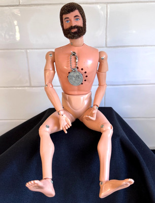 Vintage GI Joe Talking Adventure Team Commander Good Flocked Hair  Talk Muffled