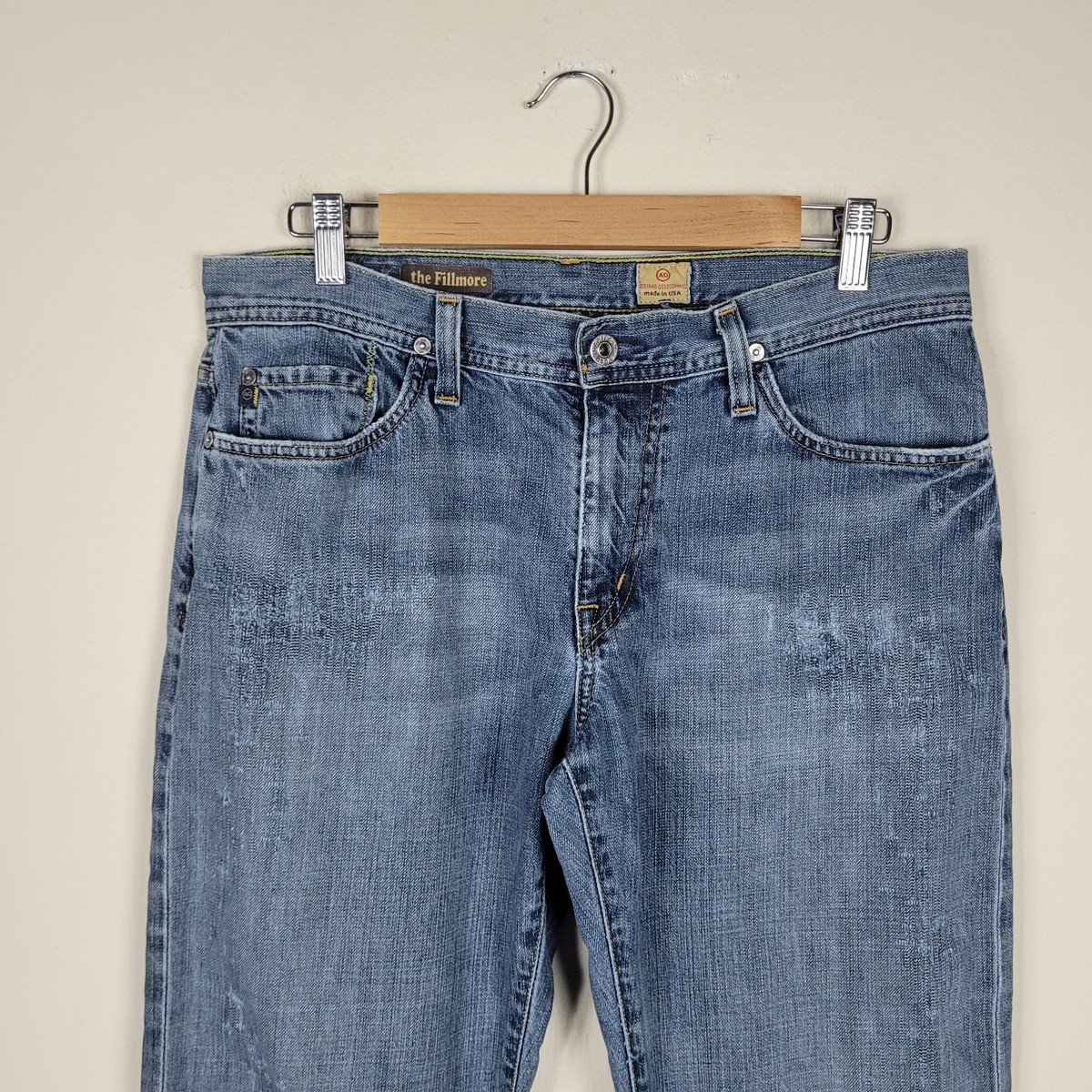 AG Adriano Goldschmied Jeans Mens 33x32 Blue Denim The