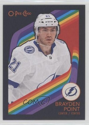 2023-24 O-Pee-Chee Retro Black Border 76/100 Brayden Point #441 2d8