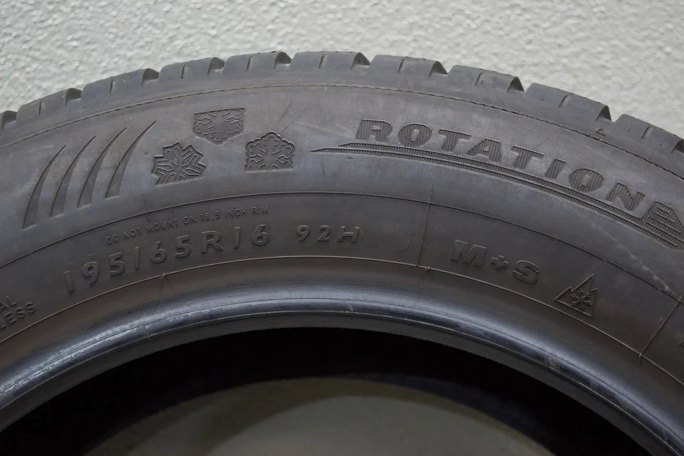 4x Dunlop SP WinterSport 4D * 195 65 R16 92H M+S Winterreifen DOT21 P224P - Bild 4 von 4