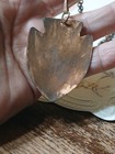 Vtg Painted Enamel Over Copper Big Modernist Arrowhead Pendant Necklace 1960s — photo 6