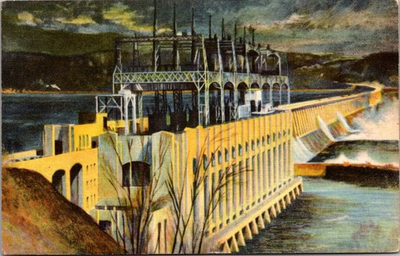 #ad Postcard Conowingo Hydro Electric Development Philadelphia Electric Co PA D1 $3.17