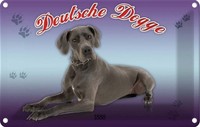 Blechschild 20X30 Cm Hund Deutsche Dogge 1888 Tier Haustier Deko Geschenk Metall