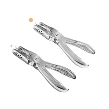 2 Pcs Hole Puncher Single, Handheld Hole Paper Punch, 1/4 and 1/8 Inch Circul...