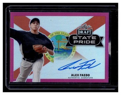 Faedo, Alex - 2017 Leaf Draft - State Pride - Autograph - 3/10