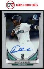 Austin Wilson 2014 Bowman Chrome Auto AU #BCAP-AW Seattle Mariners