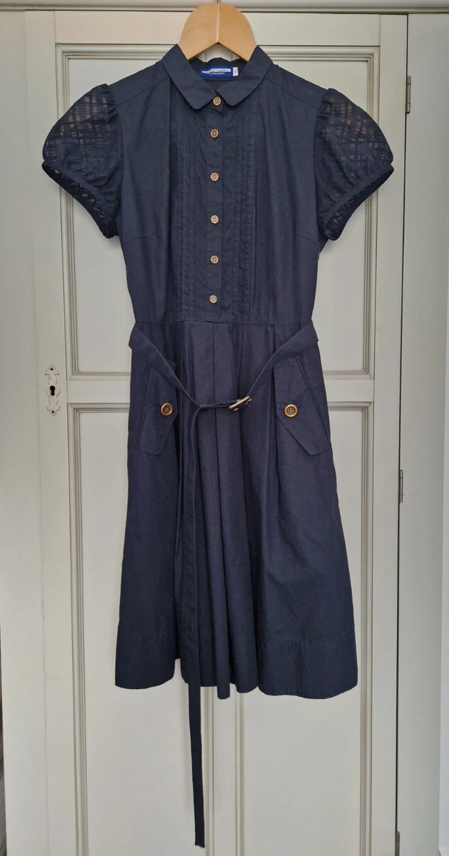 white christmas dresses Marilyn Indigo Denim Short Dress – Finery London main image 0