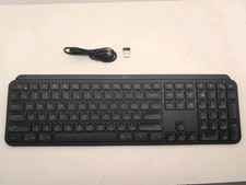 Logitech MX Keys Full-Size Bluetooth Wireless Keyboard Black w/ Receiver  Cable