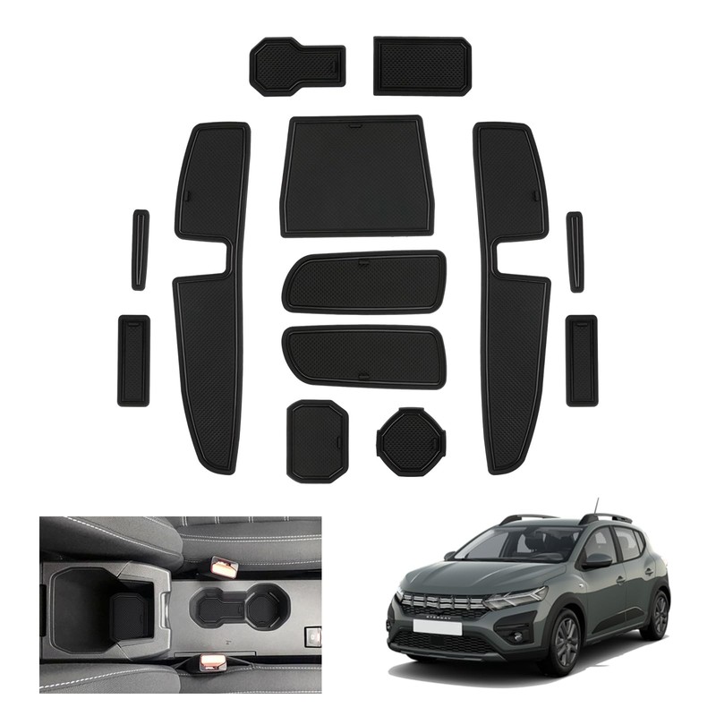 Tappetini Antiscivolo per Auto Renault Dacia Sandero Stepway 3 Iii 2027, Protezi - Immagine 1