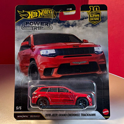 Hot Wheels Car Culture Power Trip 2019 Jeep Grand Cherokee Trackhawk 1:64 Red