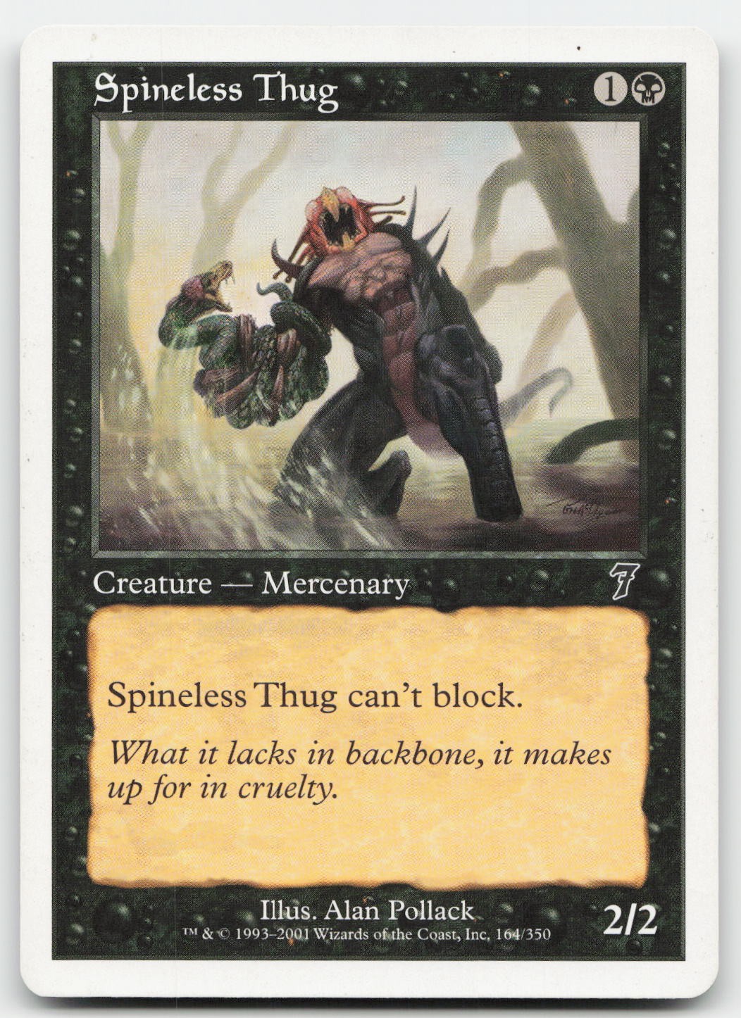 Spineless Thug #164 (LP) 7th Edition 7ED Magic MTG