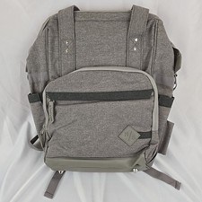 H/S HealthySam Gray Diaper Backpack Insulated Padded