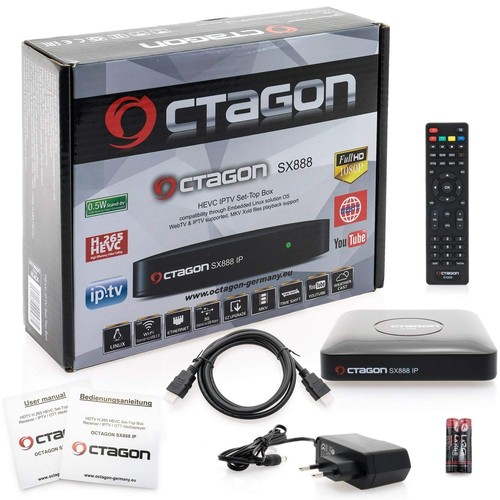 Octagon SX888 HD HEVC Full IPTV Multistream Receiver inkl. 300 Mbit WLAN - Bild 6 von 6