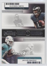 2021 Panini Contenders Round Numbers DeVonta Smith Jaylen Waddle #RN-DSM na2