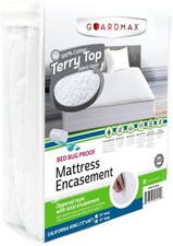 Guardmax Terry Cotton Zippered Mattress Encasement - California King Size - 1...