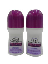 Avon Cool Confidence Original Roll On Antiperspirant Deodorant, 2.6 oz, LOT of 2
