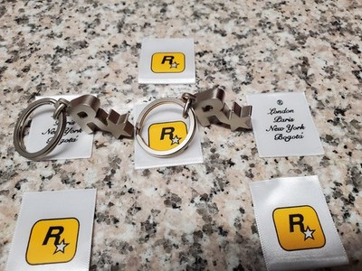 GTA IV  ALLOY Rockstar Games Official  *NEW*n from GTA 4  promo! TWO Keychains