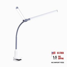 DuoPro Clamp LED Lamp - 6,000K , 2,100 Lux at 12", 4 Duo Pro - Clamp White/Grey