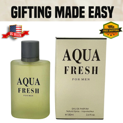 Aqua Fresh Perfume Spray for Men 100ml Cool Clean Long Lasting Fragrance- US