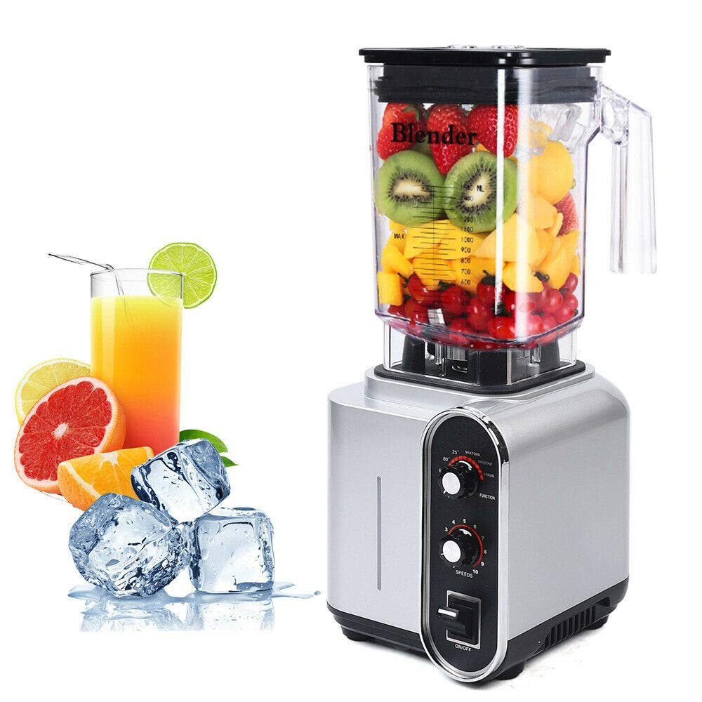 Commercial Blender 2200W Mixer Power Smoothie Juicer Shakes 