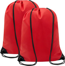 2PCS Drawstring Bags Bulk, String Backpack for Men Women, Cinch Bag Draw String