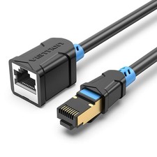 Ethernet Extension Cable 3FT RJ45 Male to Female Cat6 SSTP Computer LAN