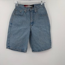 Z Cavaricci Vintage High Waisted Denim Shorts Light Wash Made in USA Size 27