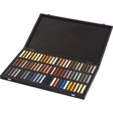 Blockx Holzbox mit 72 Pastellkreiden, 45x27,5 cm, Tiere 12072ABXC