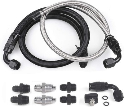 25Inch AN6 Power Steering Pump Hose Kit Compatible with Chevy C10 Connects GM Ty