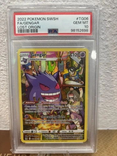 2022 Pokemon SWSH Lost Origin: #TG06 Fa/Gengar PSA 10 GEM MINT