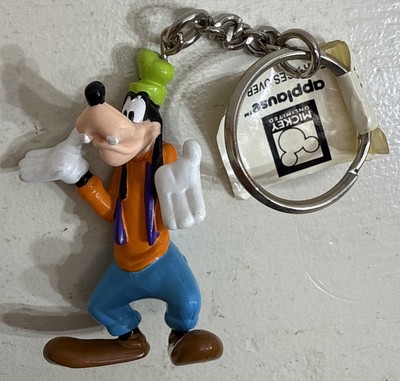 Disney Vintage Goofy Keychain  Applause Bag Clip 3D 2.75''