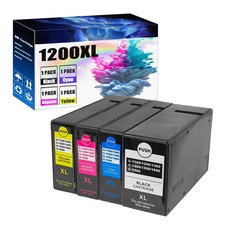 PGI-1200XL Ink Cartridges 4-Pack for Canon MAXIFY MB2020 MB2030 MB2050 MB2120