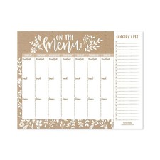 Hadley Designs - Rustic Weekly Meal Planning Calendar Grocery Shopping List M...