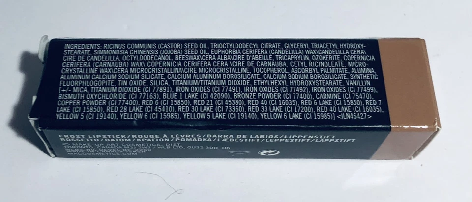 Lápiz labial MAC Frost 310 GEL 0,10 oz/3 g nuevo en caja Foto 4 de 4