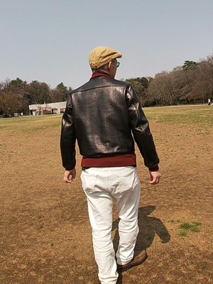 Y'2レザー HB-01 ボンバージャケット 黒 赤 ゼブラ柄 サイズ38 Y'2 leather HB-01 bomber jacket black red zebra print size