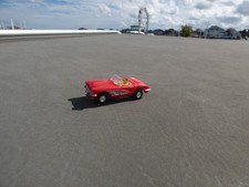 AURORA TJET VIBRATOR 1960 RED CHEVY CORVETTE CONVERTIBLE HO SLOT CAR