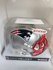Ty Law Signed Auto New England Patriots Chrome Mini Helmet HOF JSA COA