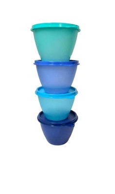 Tupperware Refrigerator 14oz Bowls Food storage Containers Set of 4- New