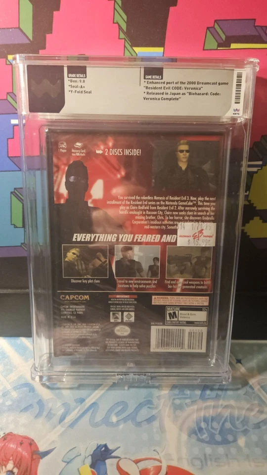 Resident Evil Code Veronica X Gamecube WATA/PSA 9.8 A+. Not Vga Cgc - Image 2 of 2