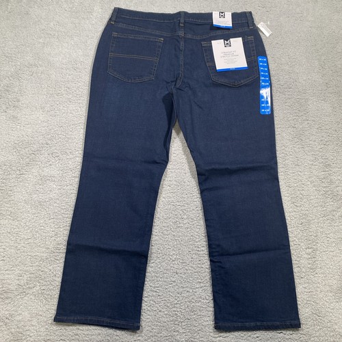 NWT Member's Mark Straight Fit Stretch Denim Jeans 38 x 29 Blue Dark Wash - Picture 3 of 4