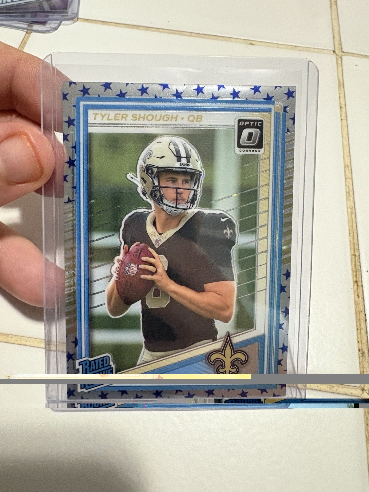 2025 Panini Donruss Optic - Rated Rookie Tyler Shough #223 Stars Prizm (RC)